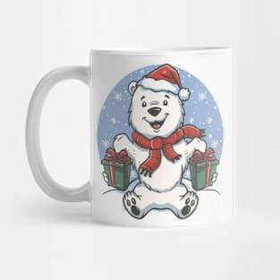 christmas,Arctic Caroling Bears,Polar Bear Carolers,gift Mug